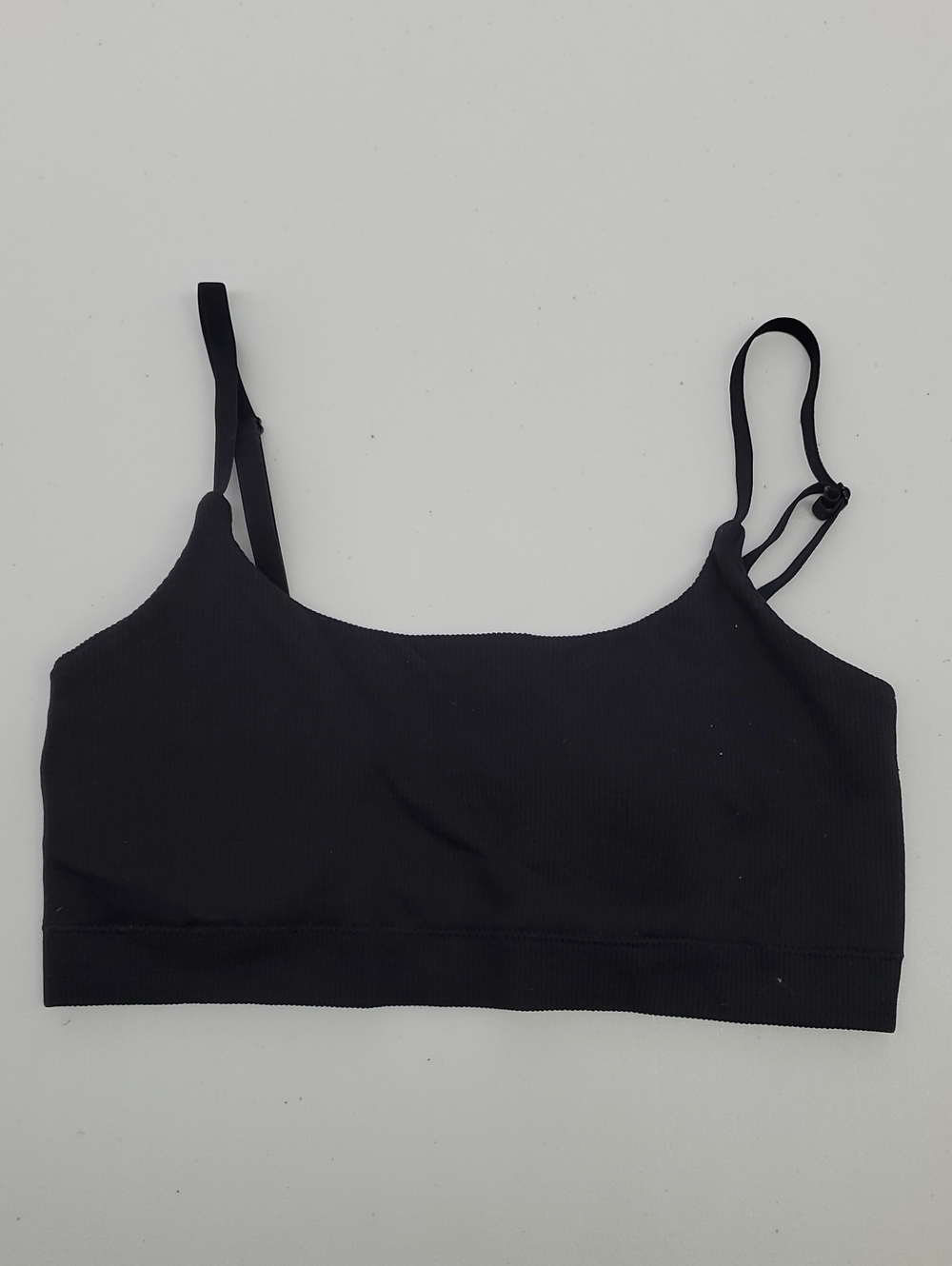 Aerie Black Ribbed Seamless Bralette Size Large